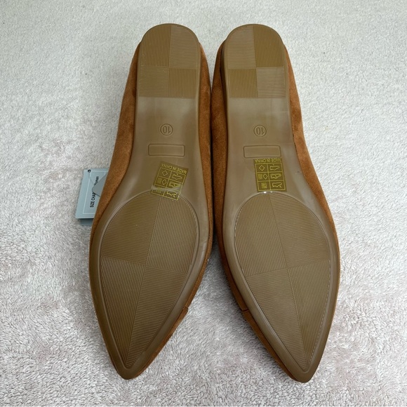 Samilor Faux Suede Pointed Toe Ballet Flats-Women’s 10-Brown-Classic-Casual-NEW - Picture 11 of 12